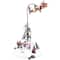 LED Lighted and Musical Flying Santa Animated Christmas Village Display - 13.5"
